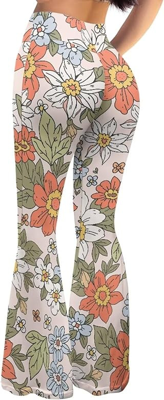 Ladies Womens Flare Leggings Flare Sweatpants Women Butt Lift | Amazon (US)