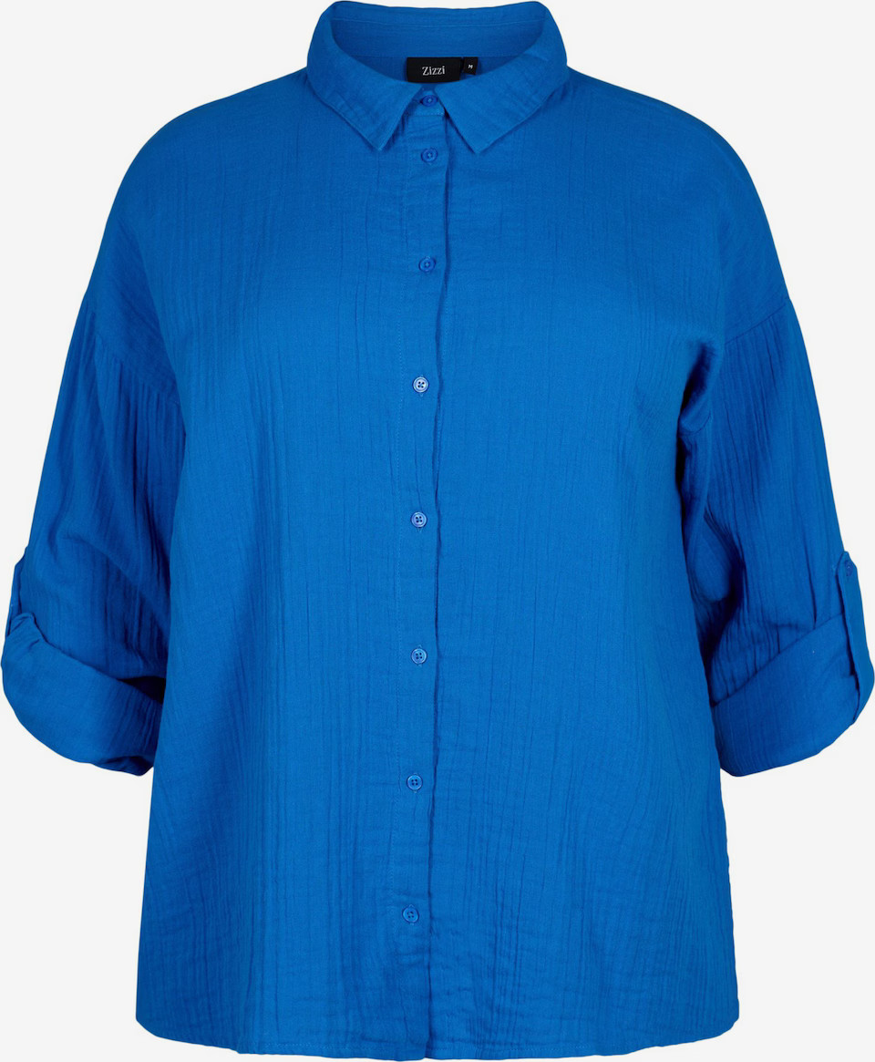 Zizzi Bluse 'VVIVU' in Blau | ABOUT YOU (DE)