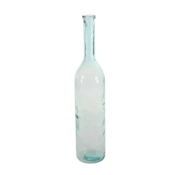 DecMode Farmhouse Recycled Glass Blue Spanish Decorative Vase, 8"W x 40"H | Walmart (US)