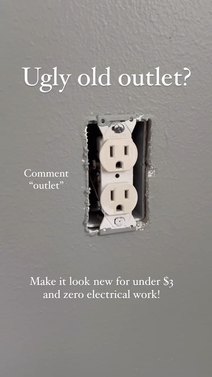 Old ugly outlets? This 5-pack of outlet covers will update your ugly, yellowed outlets with out an electrician! #diyhomeprojects #homehacks #amazonfinds

#LTKCyberWeek #LTKHome #LTKOver40