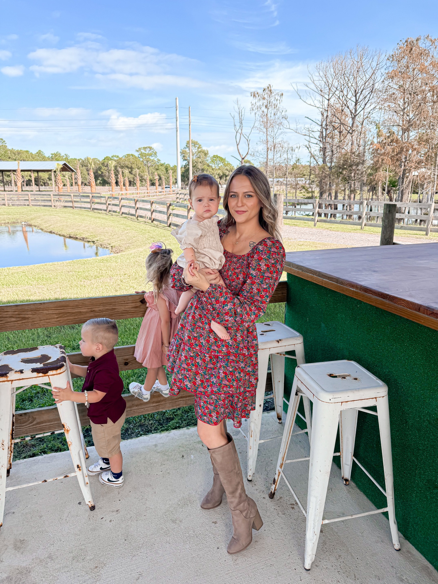 Fall dress perfect for postpartum and nursing friendly with a smocked top! Even bump friendly!
Wearing size small 


#LTKSeasonal #LTKStyleTip #LTKBump