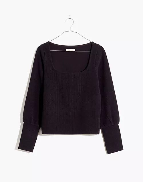 Ottoman Rib Square-Neck Top | Madewell