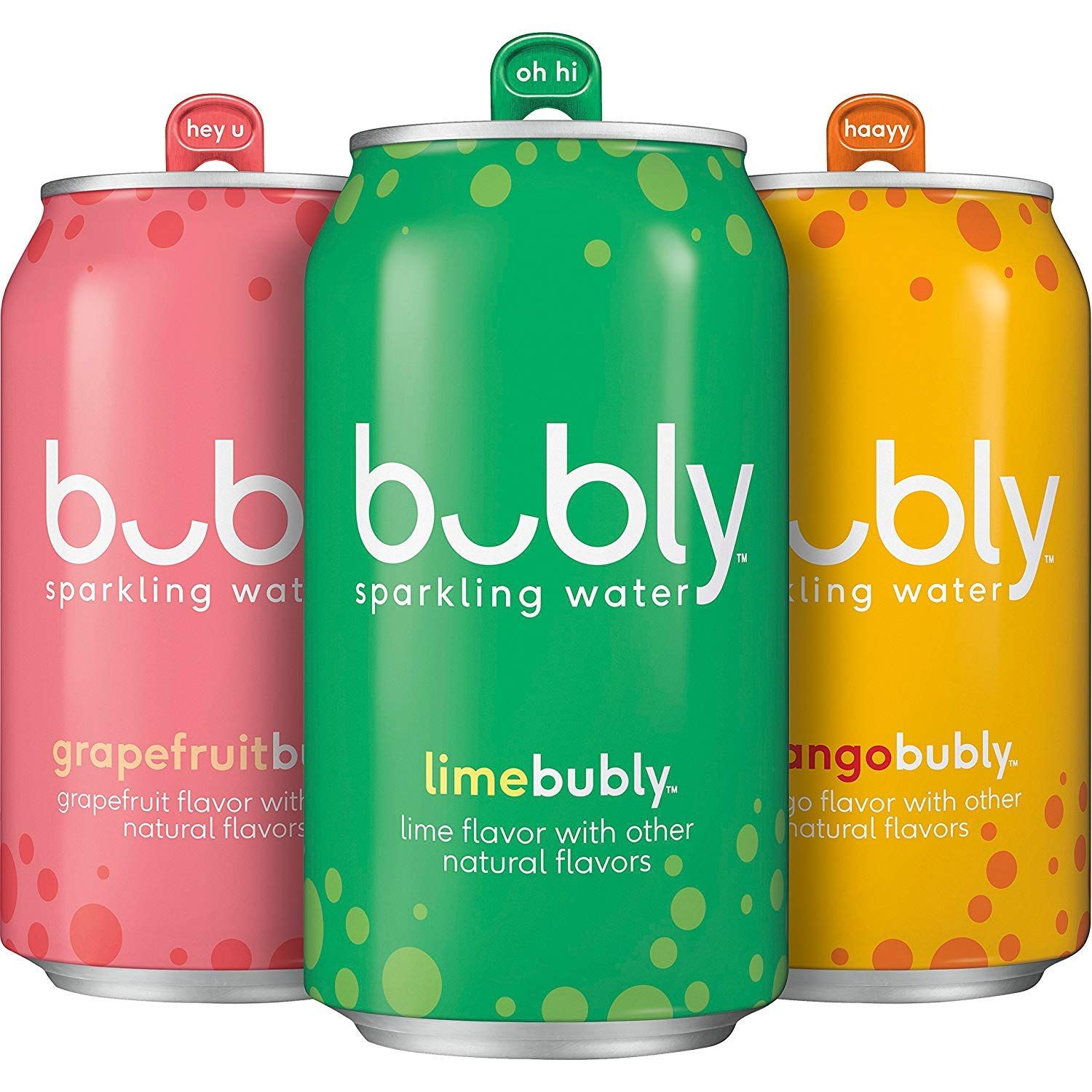 bubly Sparkling Water, Tropical Thrill Variety Pack, 12 fl oz Cans (18 Pack) | Amazon (US)