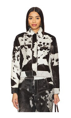 ZUT Cowhide Leather Jacket in Cow from Revolve.com | Revolve Clothing (Global)