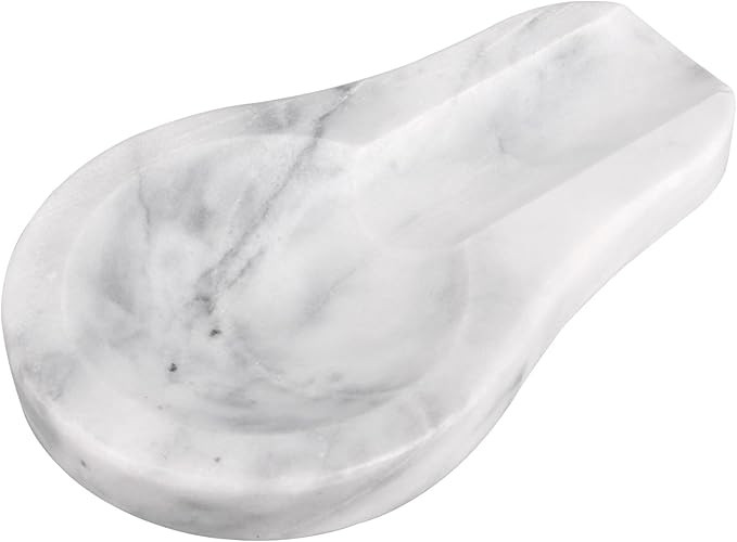 Marble Spoon Rest for Kitchen Stove Countertop, Marble Utensil Holder, Perfect for Spatula, Ladle... | Amazon (US)