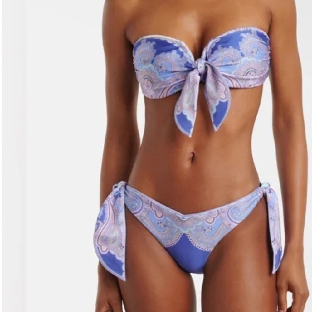 Zimmermann Purple and Blue Paisley Bikini - brand new with tags | Poshmark