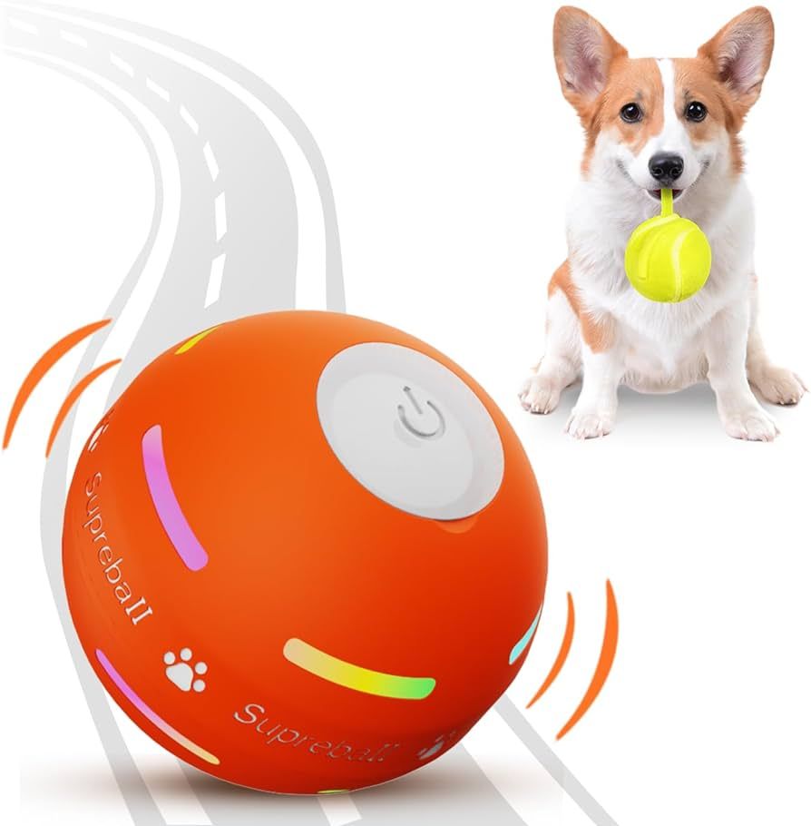 Interactive Dog Toys Dog Ball,[Newly Upgraded] Durable Motion Activated Automatic Rolling Ball To... | Amazon (US)
