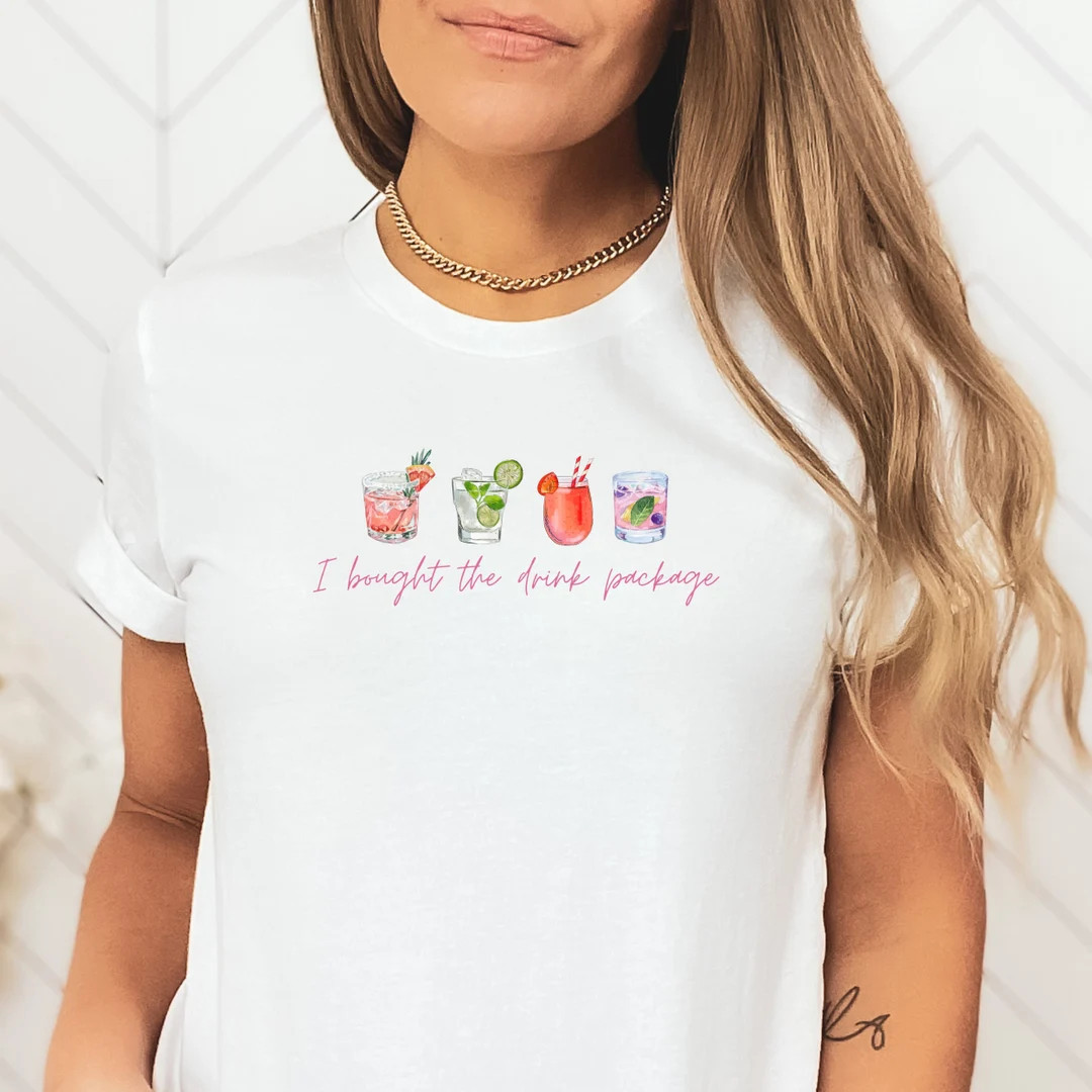 I Bought the Drink Package Shirt Cruising Tee Vacation - Etsy | Etsy (US)