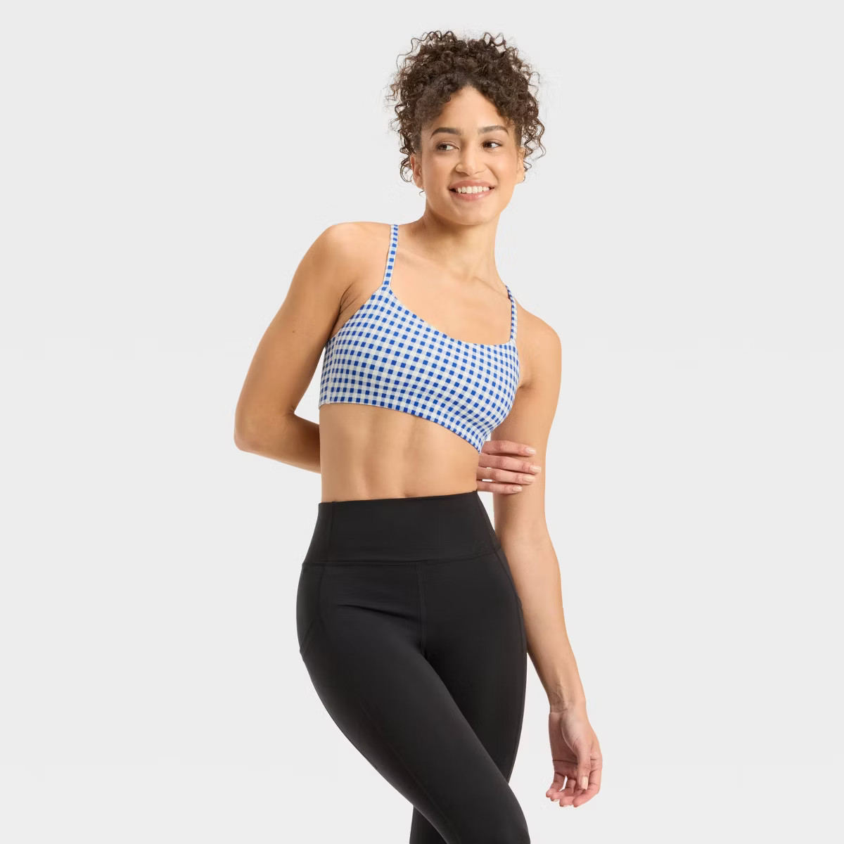 Women's Everyday Soft Light Support Strappy Sports Bra - All In Motion™ | Target