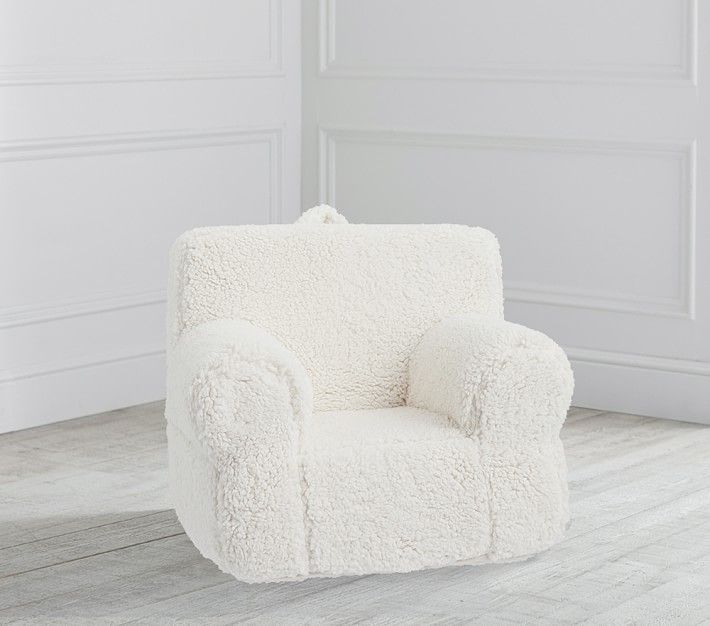 Cream Sherpa My First Toddler Anywhere Chair&amp;#174; | Pottery Barn Kids