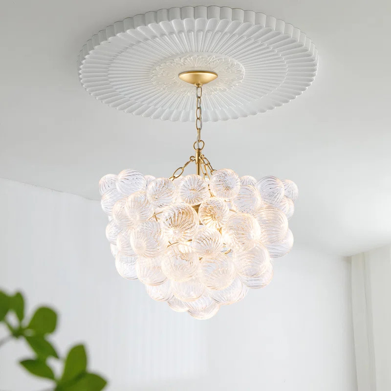 Aragons Modern Glass Bubble Ball Chandelier, Dia 24" | Wayfair North America