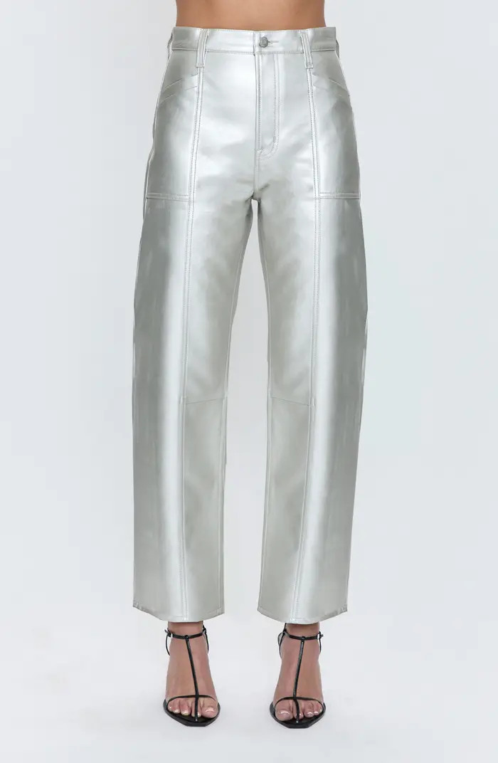 Taylor Barrel Leg Faux Leather Pants | Nordstrom
