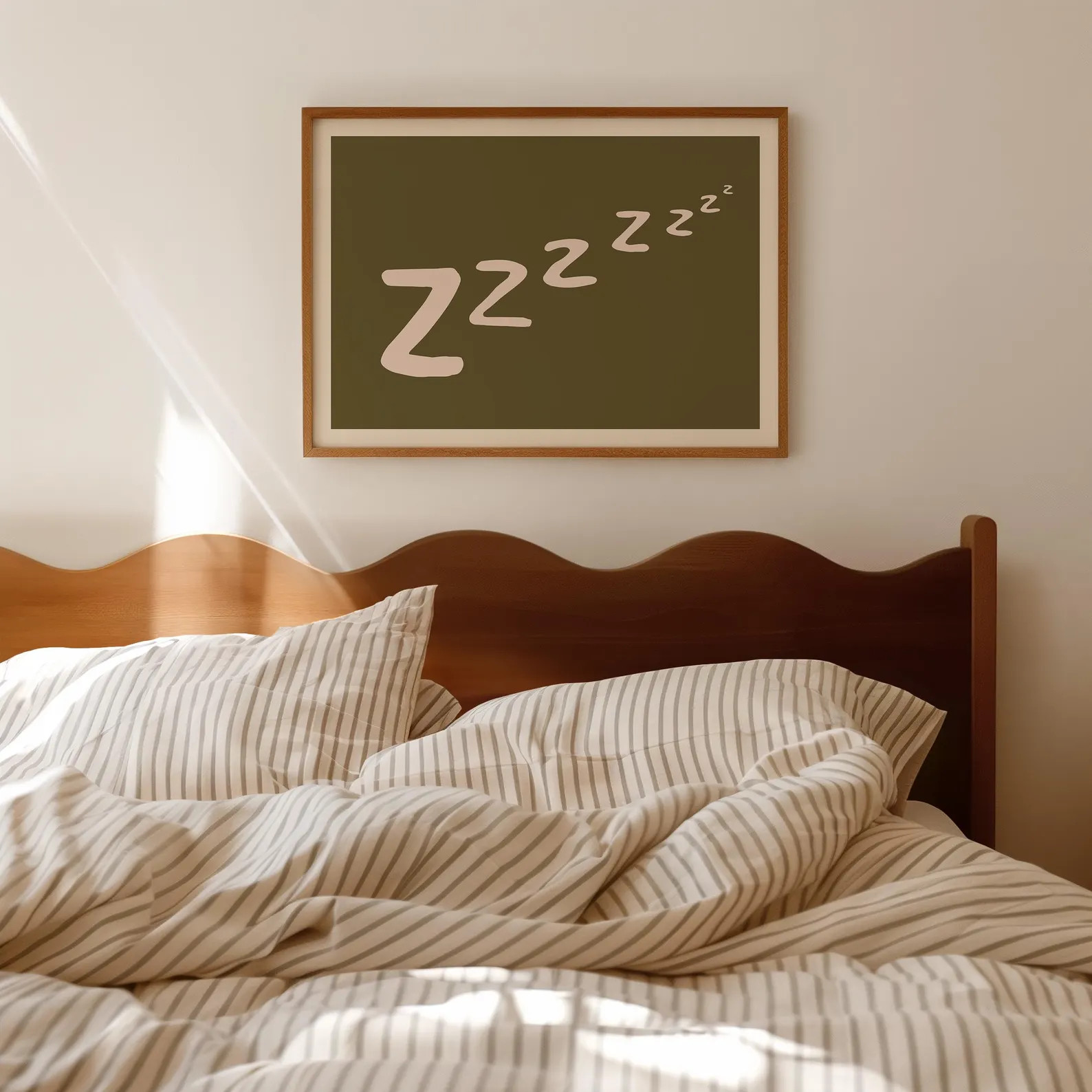 Sleepy Zzz Giclée Print: Modern Bedroom Wall Art - Etsy | Etsy (US)