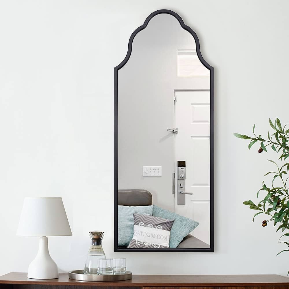 Chende Black Arch Mirror, 47"X20" Large Wall Mirror for Living Room, Antique Decorative Mirror wi... | Amazon (US)