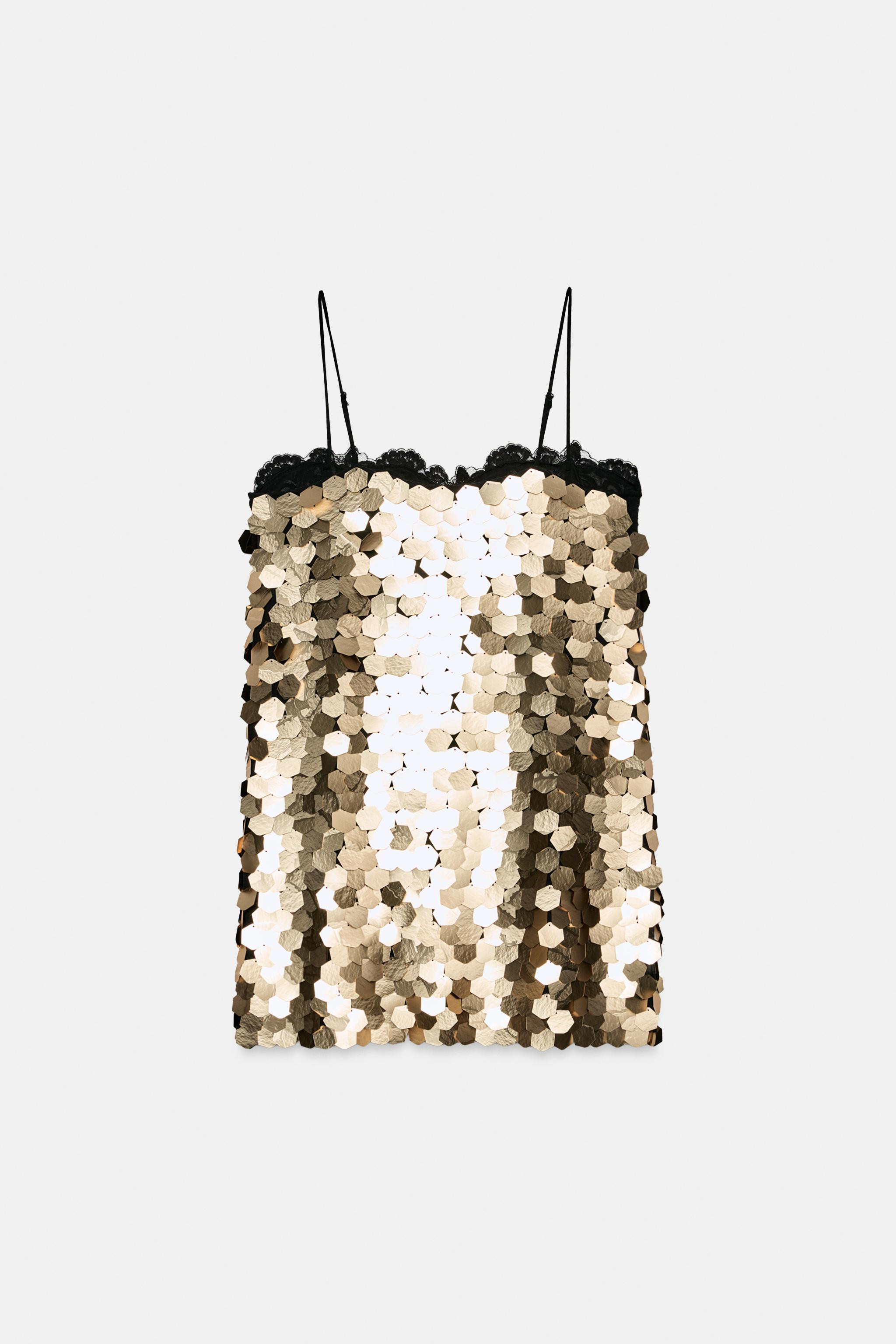 ZW COLLECTION SEQUIN MINI DRESS | Zara US