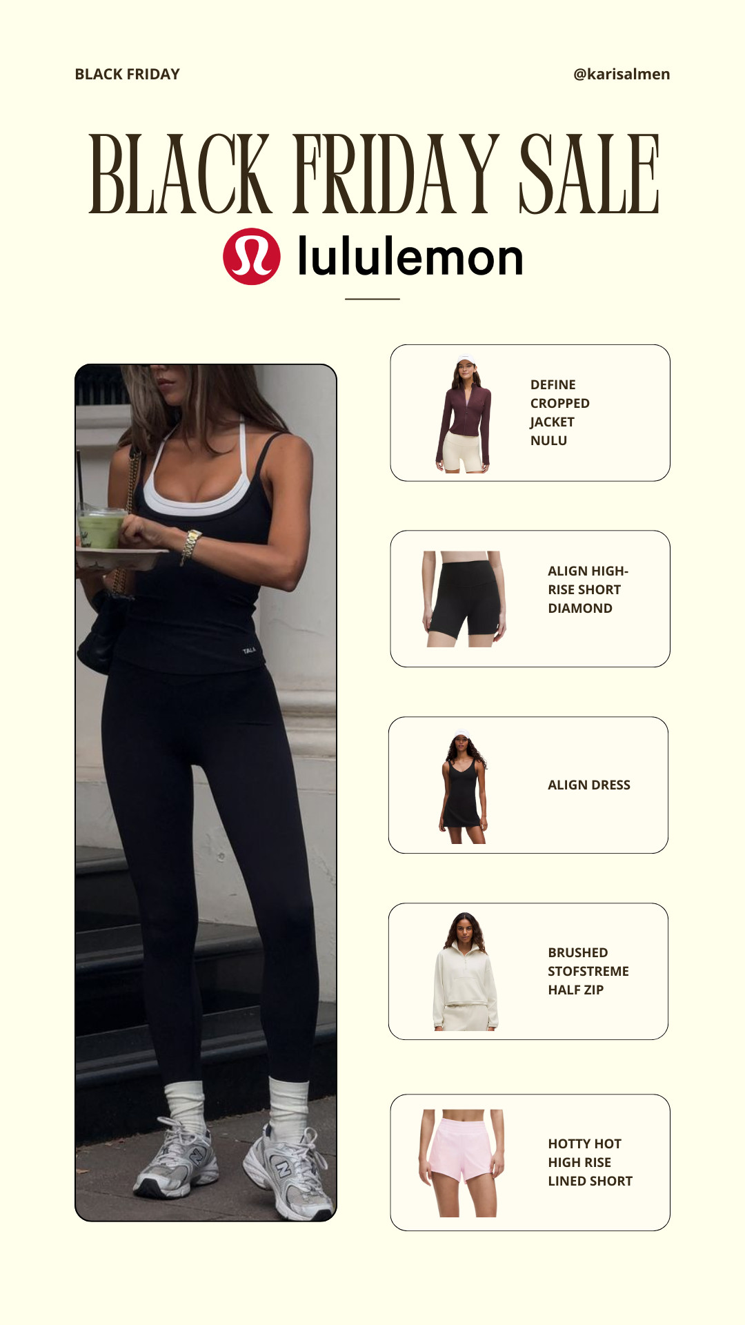 My favorites from Lululemon's black friday sale! 🖤 

 #LTKActive #LTKSaleAlert #LTKFindsUnder100