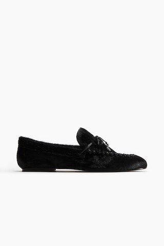 H & M - Loafer aus Leder - Schwarz - Damen | H&M (DE, AT, CH, NL, FI)
