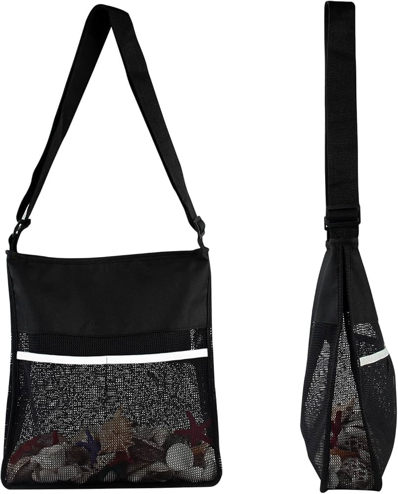 Semi Transparent Mesh Bags Cross Body See Through Bag Stadium Approved for Men Women Shoulder Bag... | Amazon (US)