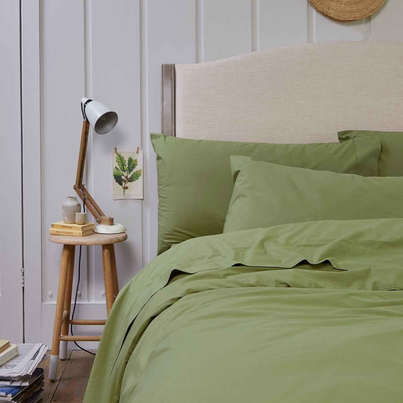 Pear Washed Cotton Percale Pillowcases (Pair) | Piglet