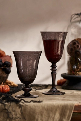 Smoked Thorny Floral Glass, Size: Small at Terrain | Terrain