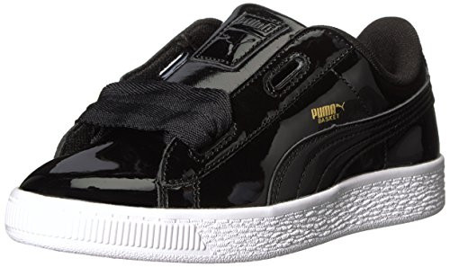 PUMA Kids' Basket Heart Patent PS Sneaker | Amazon (US)