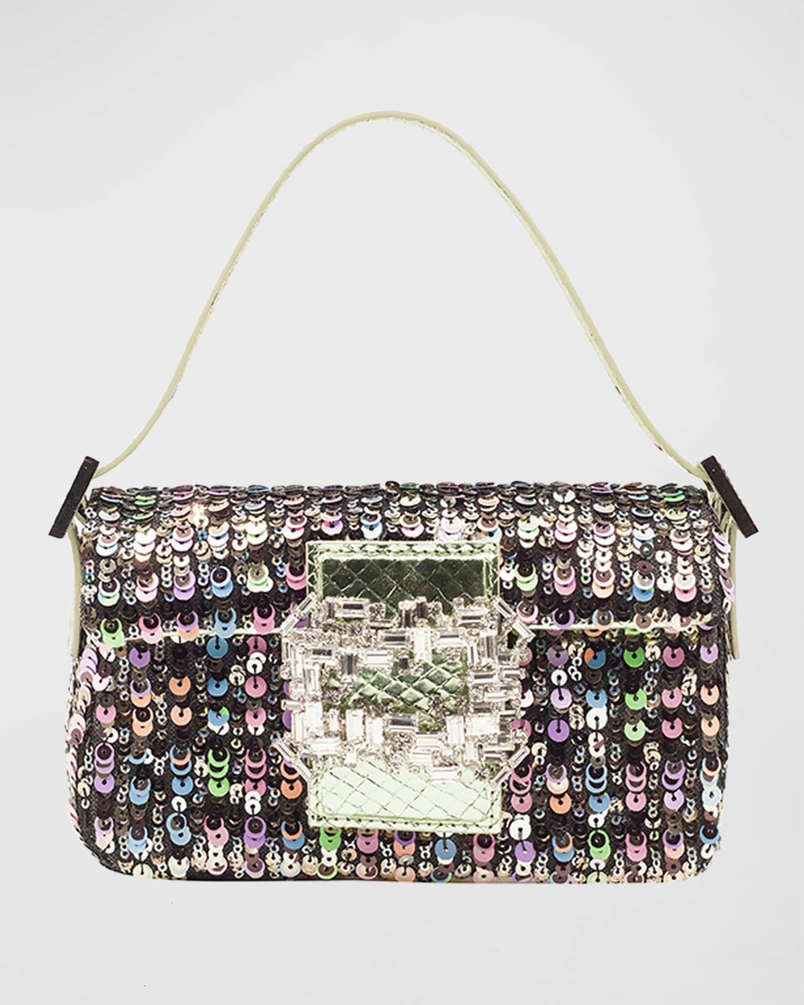 Gedebe Allover Sequins Shoulder Bag | Neiman Marcus