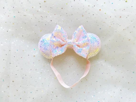 The mini  Minnie Ears  Pixie Dust Pink - Etsy | Etsy (US)