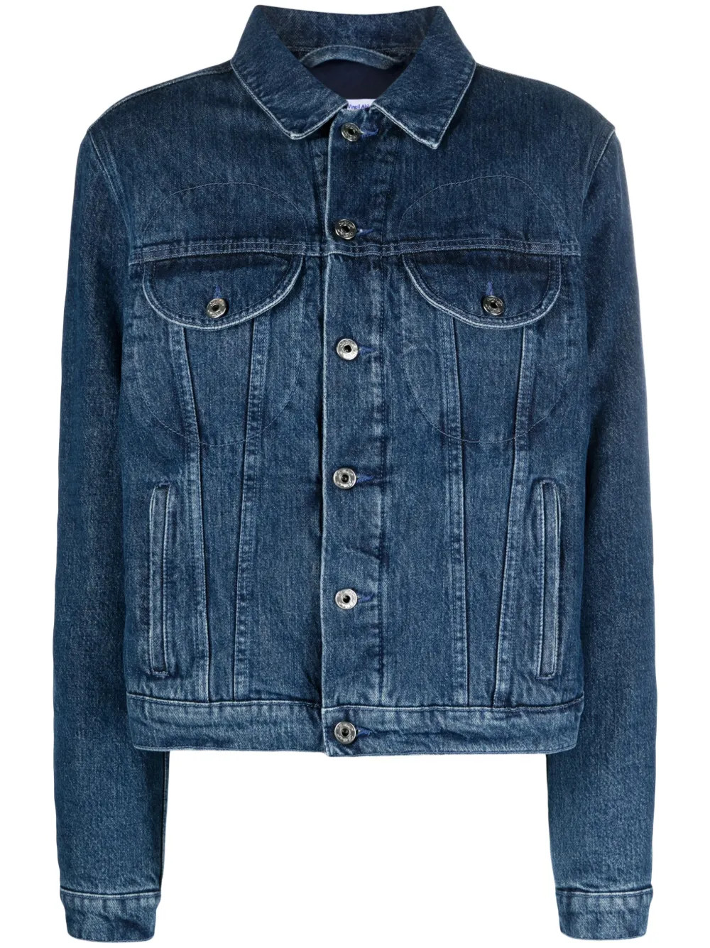 Off-White Giacca Denim Con Logo - Farfetch | Farfetch Global