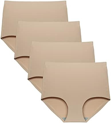 FallSweet No Show High Waist Briefs Underwear for Women Seamless Panties Multi Pack | Amazon (US)