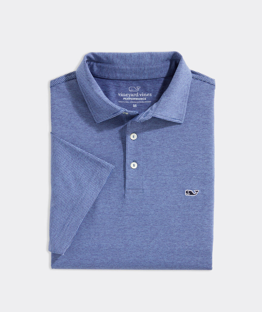 St. Jean Stripe Sankaty Performance Polo | vineyard vines