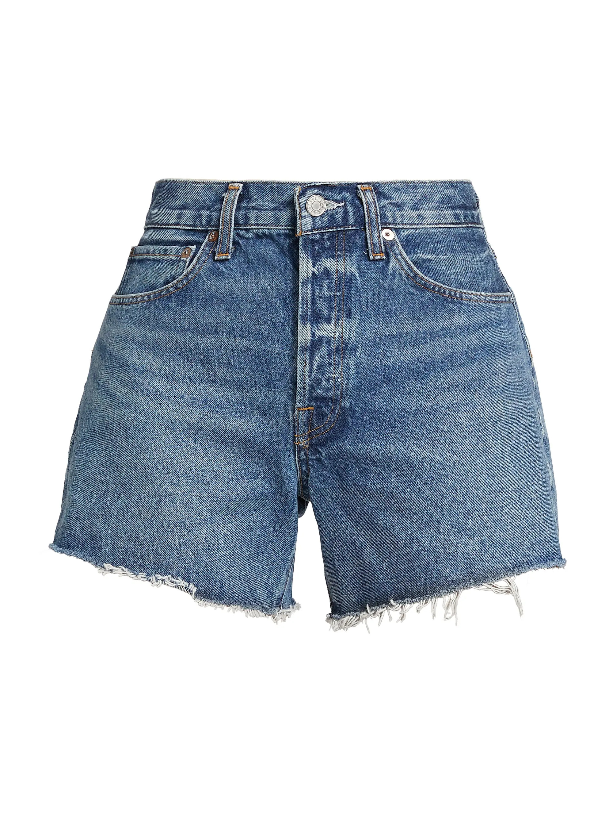 Parker Raw-Edge Denim Shorts | Saks Fifth Avenue