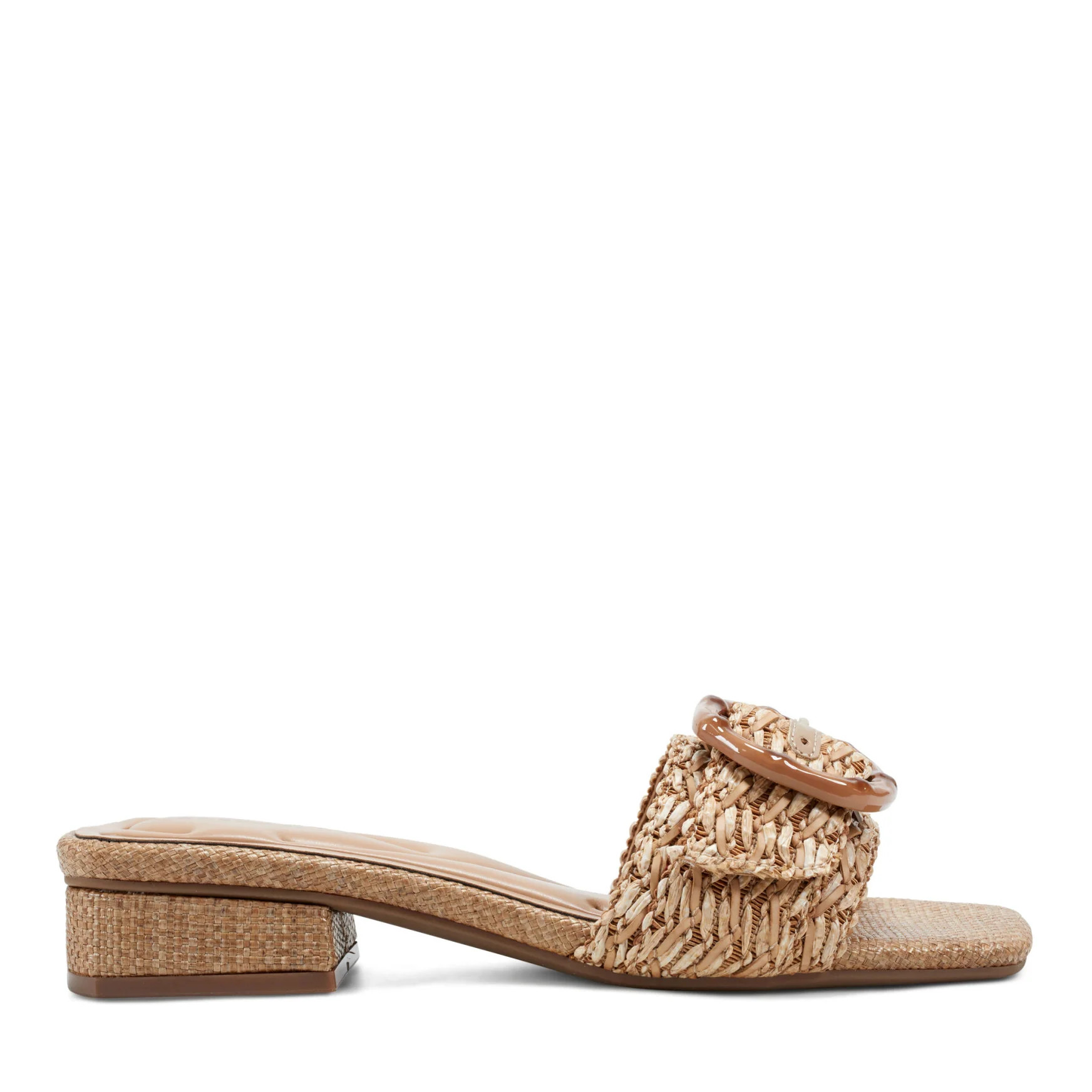 Women's Gatlin Slide Sandals - Natural Raffia | Easy Spirit | Easy Spirit