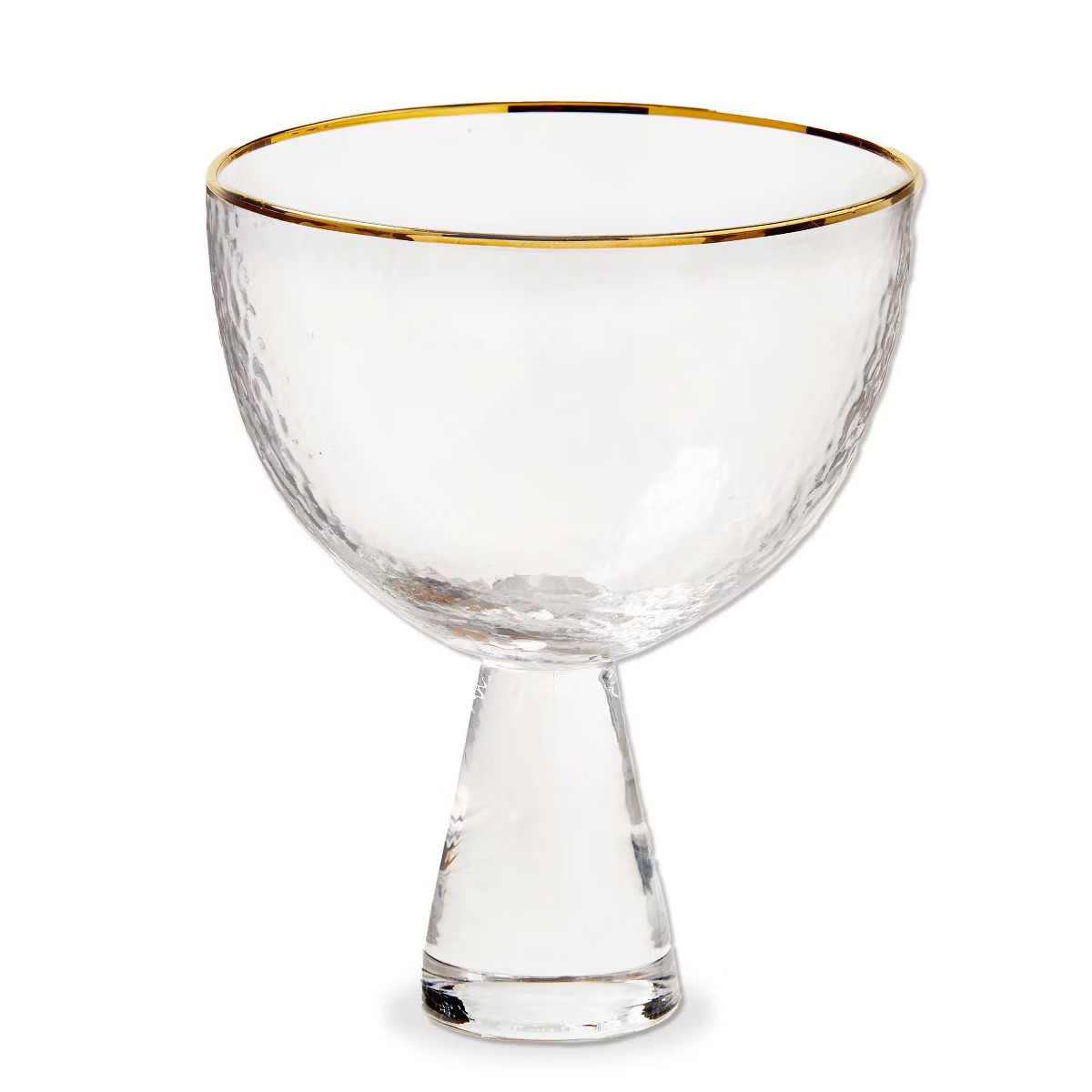 tag Maeve 16oz Footed Glass with Gold Rim - Elegant Clear Drinkware for Christmas - Hand Wash Onl... | Target
