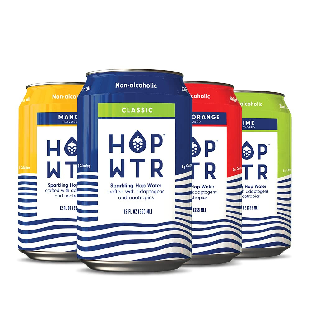 Amazon.com : HOP WTR - Sparkling Hop Water - Variety Pack (12 Pack) - NA Beer, No Calories or Sug... | Amazon (US)