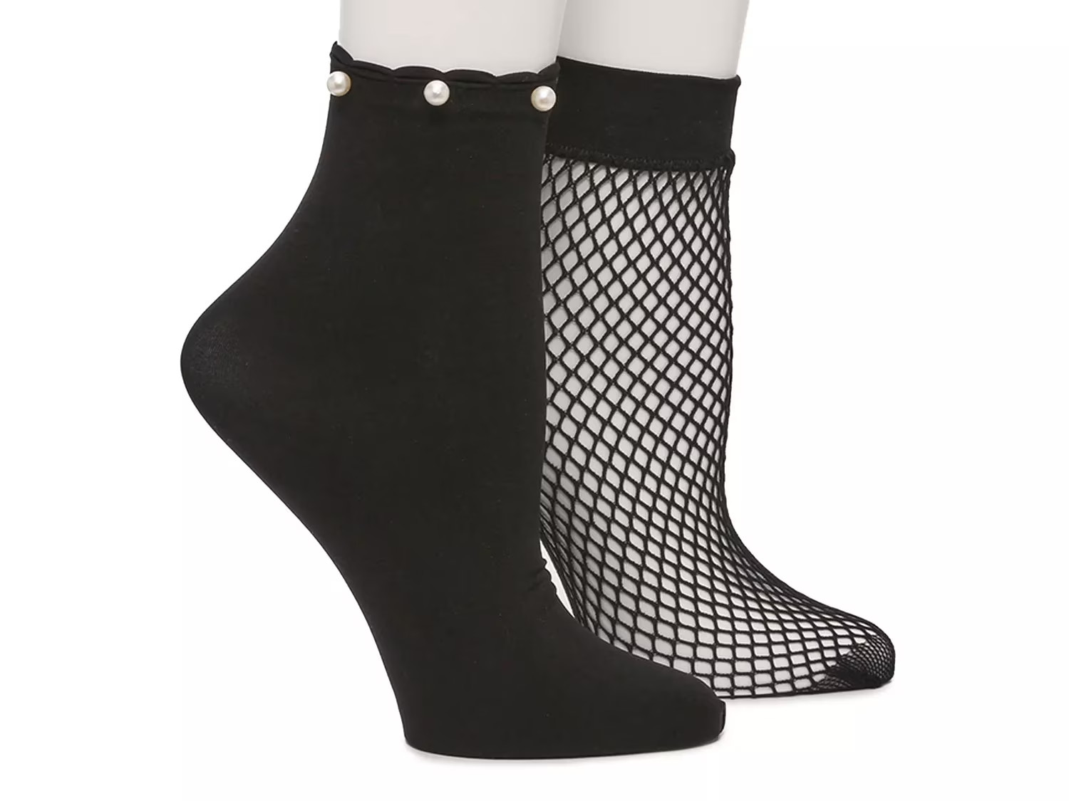 Mix No. 6 Fishnet Pearl Women's Ankle Socks - 2 Pack | DSW