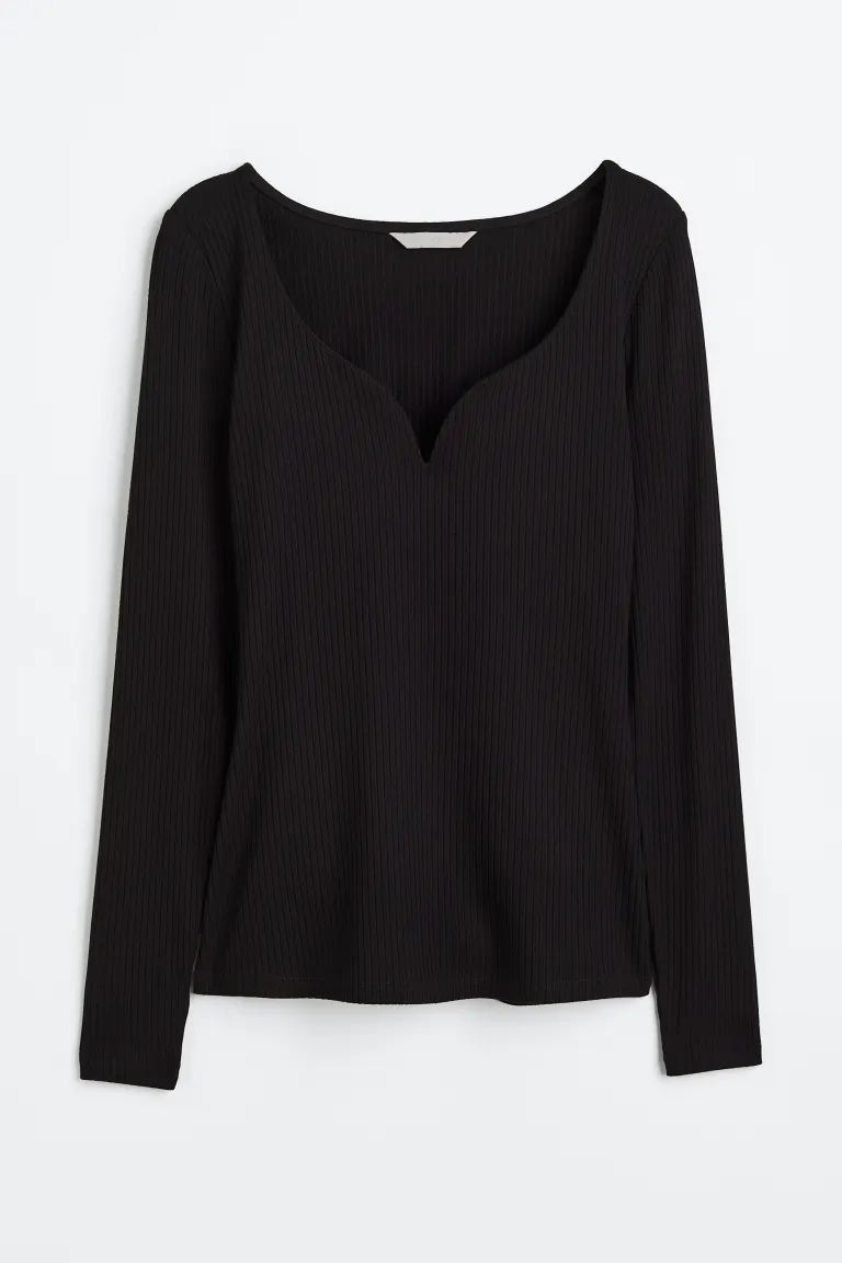 Sweetheart-neckline Top | H&M (US)