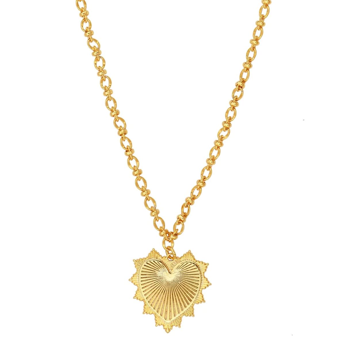 Gilded Heart Necklace | Megan Molten