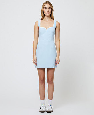Women's Azra Twill Contrast Mini Dress | Macy's