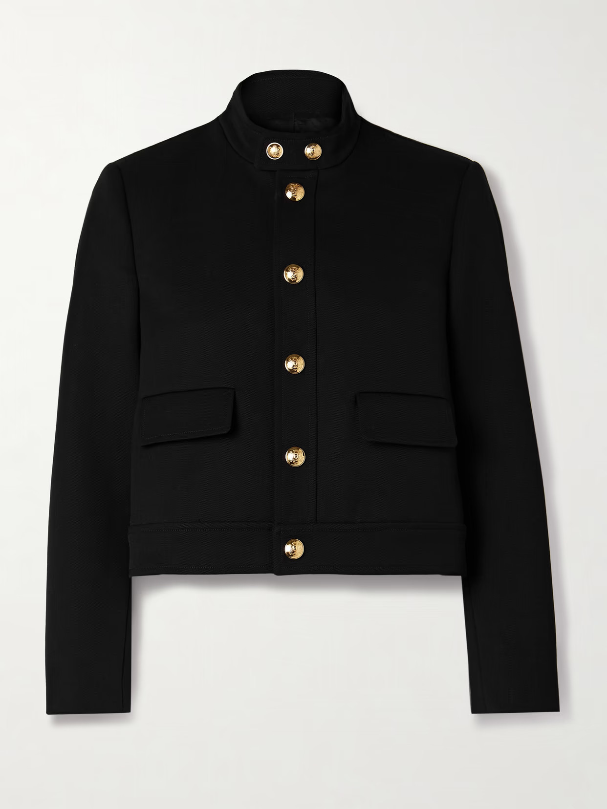 Nili Lotan - Hadley Cropped Wool-twill Jacket - Black | NET-A-PORTER (US)