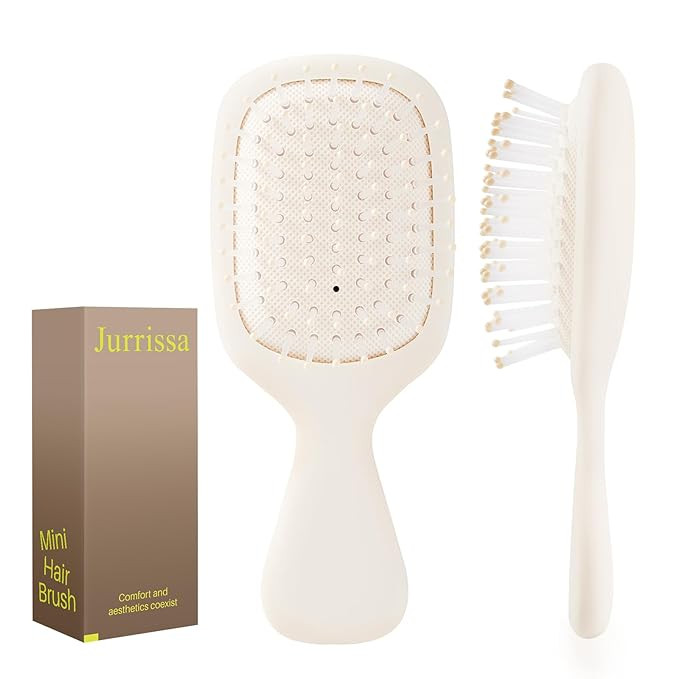 Mini Hair Bursh for Women Men and Kids, Protable Travel Size Hair Brush for Pockets Purses, Mini ... | Amazon (US)