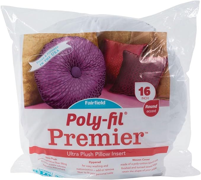Fairfield Poly-Fil Premier Pillow Insert, 1 Count (Pack of 1), White | Amazon (US)