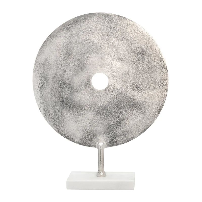 Disc on Marble Base Sculpture | Wayfair North America
