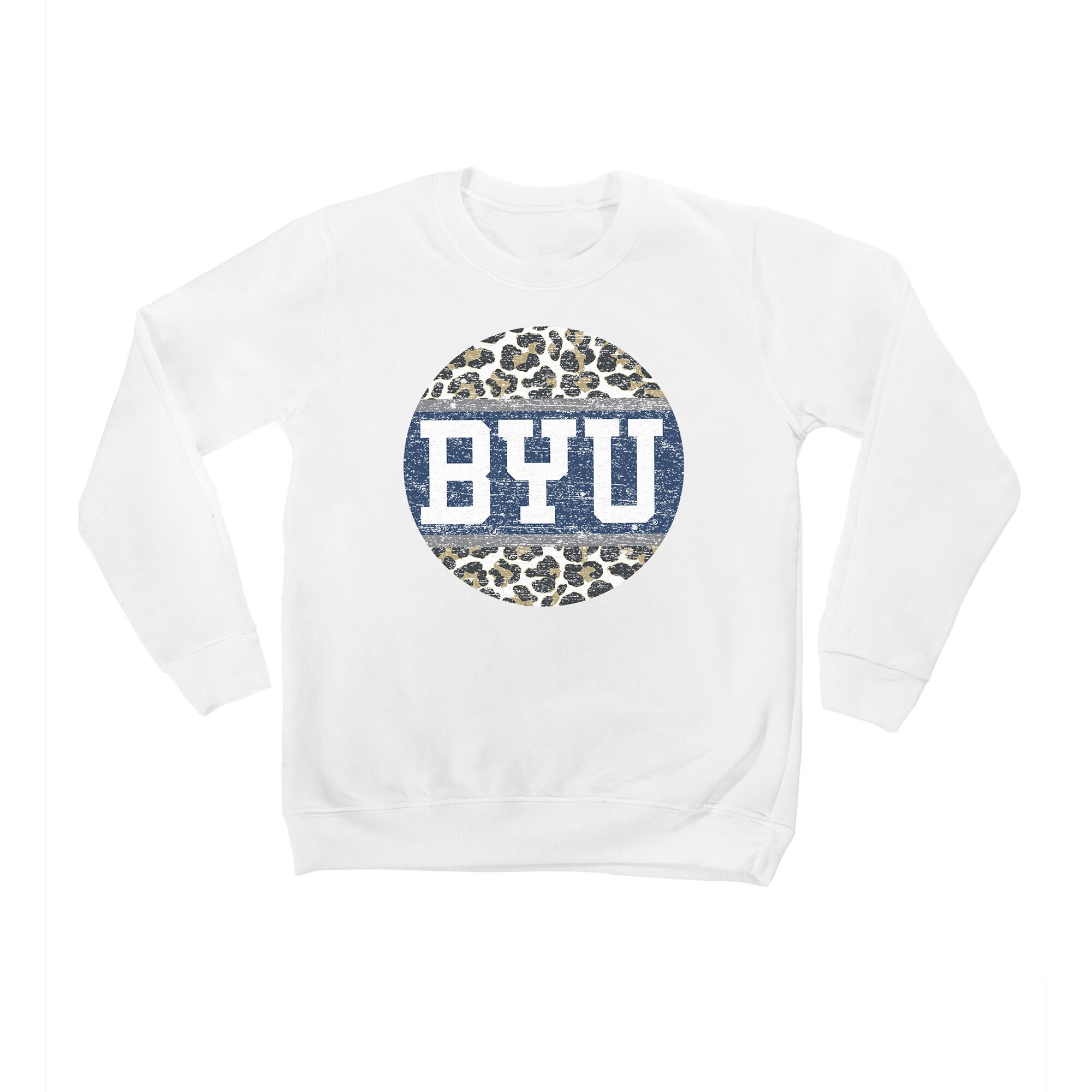 BYU Cougars Youth Scoop & Score Pullover Sweatshirt - White | Fanatics