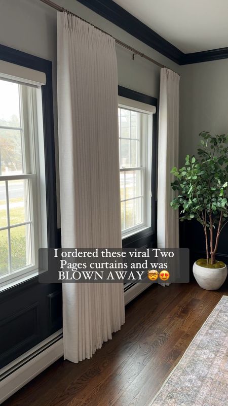 Gorgeous custom linen look curtains!

#LTKstyletip #LTKhome #LTKVideo