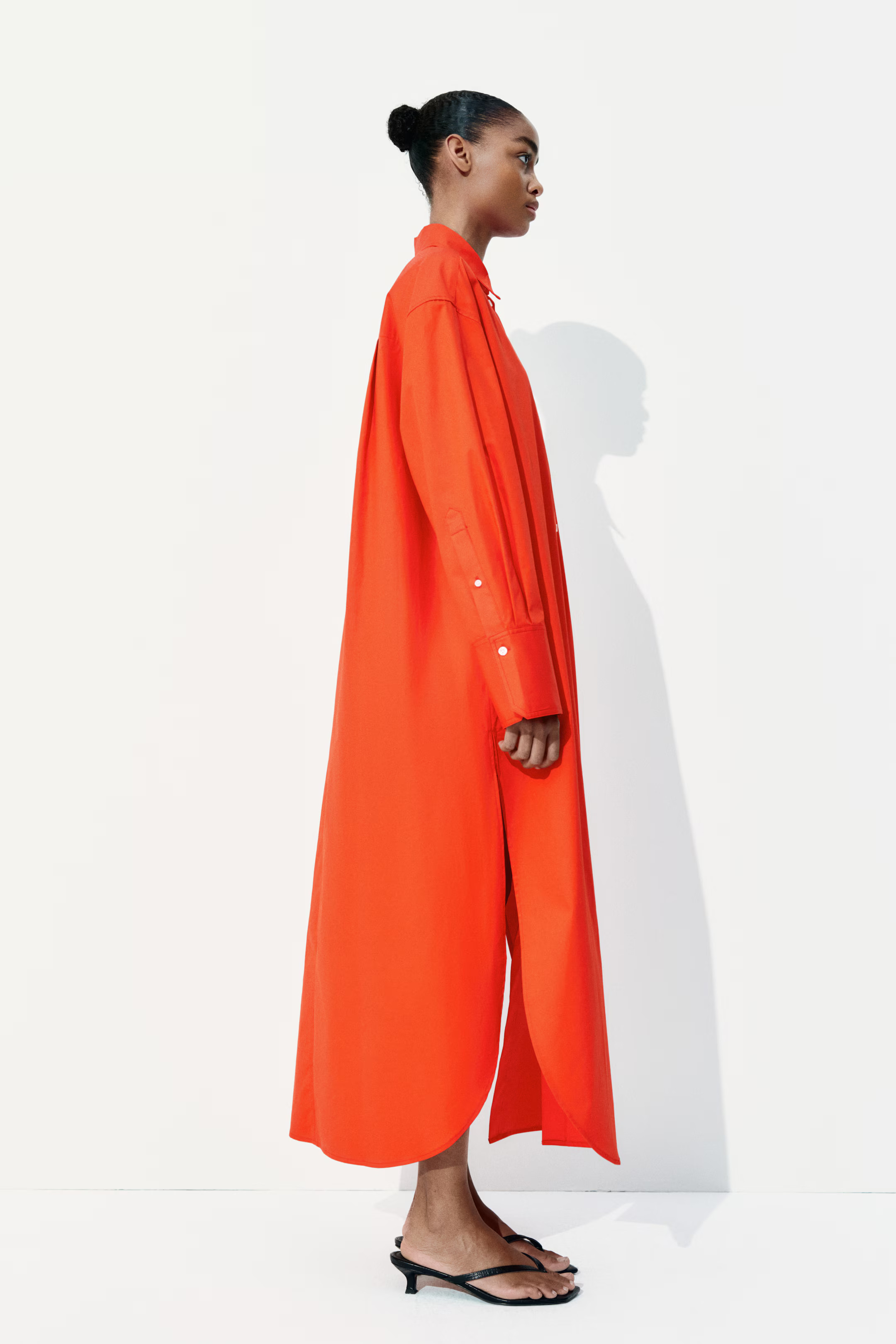 Oversized Cotton Shirt Dress | H&M (US + CA)