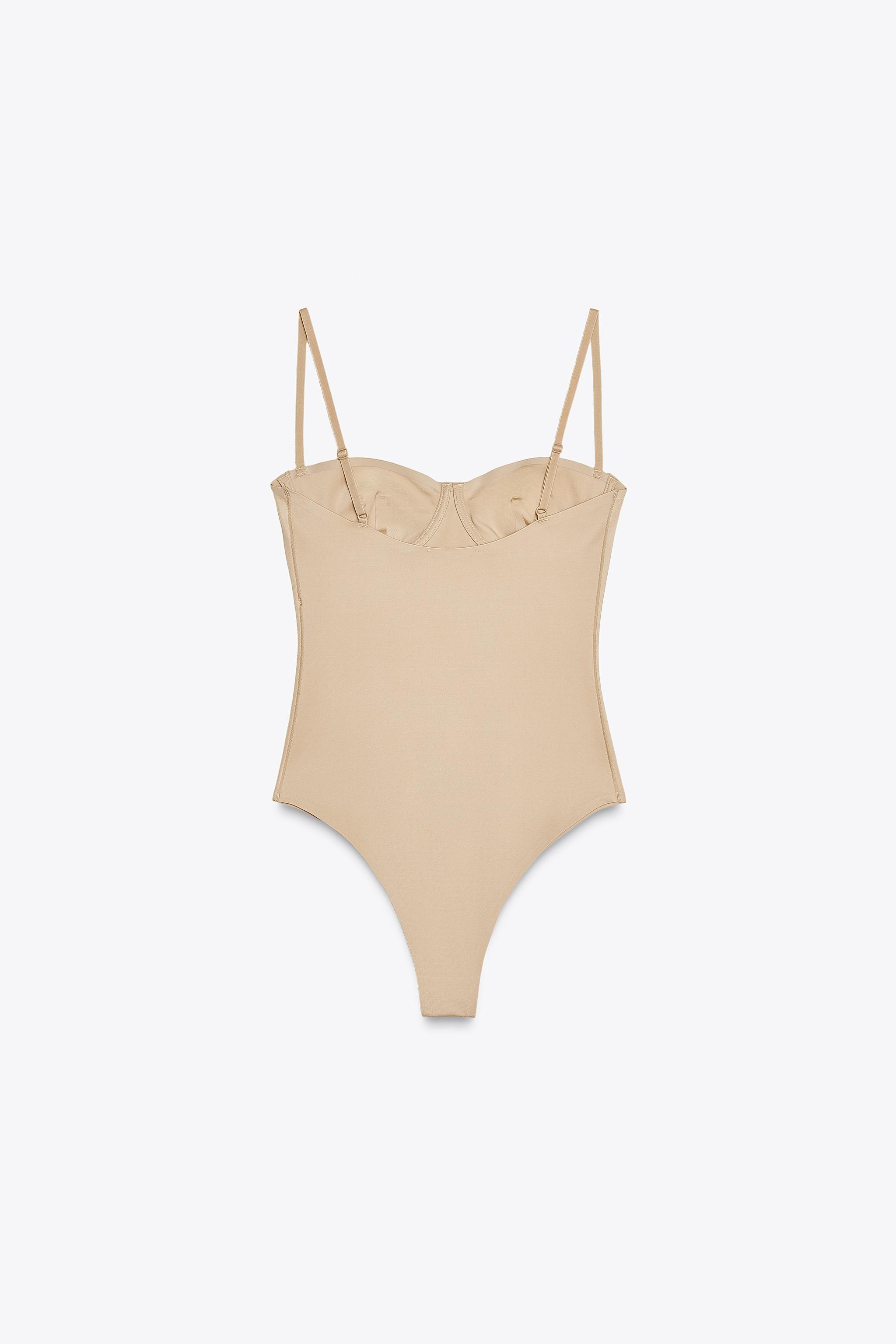 SATIN EFFECT CAMISOLE BODYSUIT | Zara US