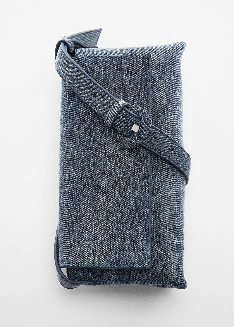 Denim shoulder bag -  Women | Mango United Kingdom | MANGO (UK)