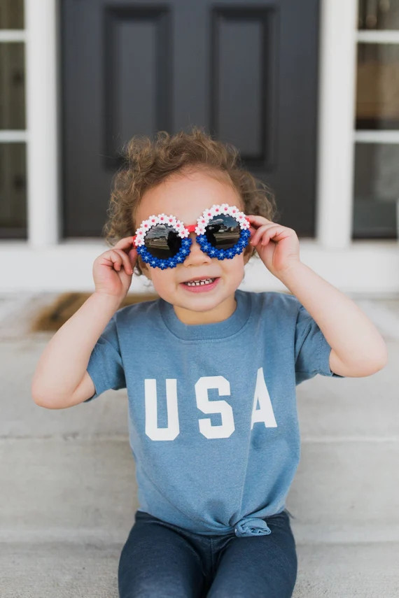 USA Shirt for Kids | Youth + Toddler USA Unisex Tee | America T Shirt | 4th of July | Matching Sh... | Etsy (US)