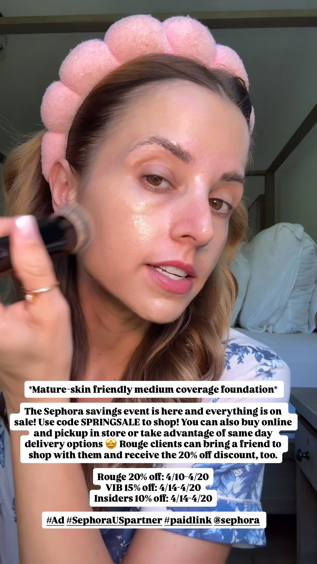 Haus Labs mature-skin friendly medium coverage foundation* 

The Sephora savings event is here and everything is on sale! Use code SPRINGSALE to shop! You can also buy online and pickup in store or take advantage of same day delivery options 🤩 Rouge clients can bring a friend to shop with them and receive the 20% off discount, too.

Rouge 20% off: 4/10-4/20
VIB 15% off: 4/14-4/20
Insiders 10% off: 4/14-4/20

#Ad #SephoraUSpartner #paidlink @sephora