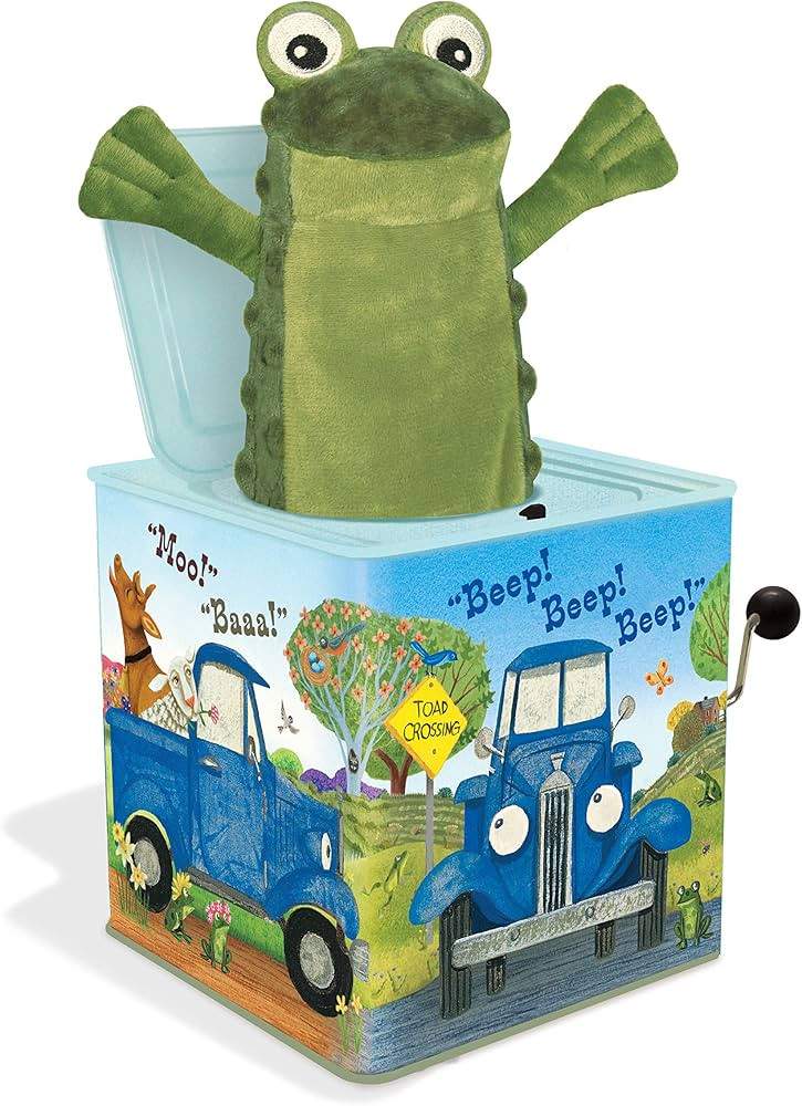 YOTTOY Contemporary Collection | Little Blue Truck Jack-in-The-Box Infant Plush Toy with Music | Amazon (US)